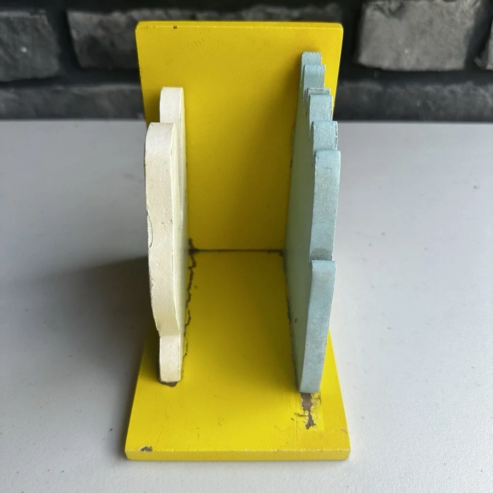 Vintage The Grinch Wooden Bookend Dr. Seuss Book Stand 5.5
